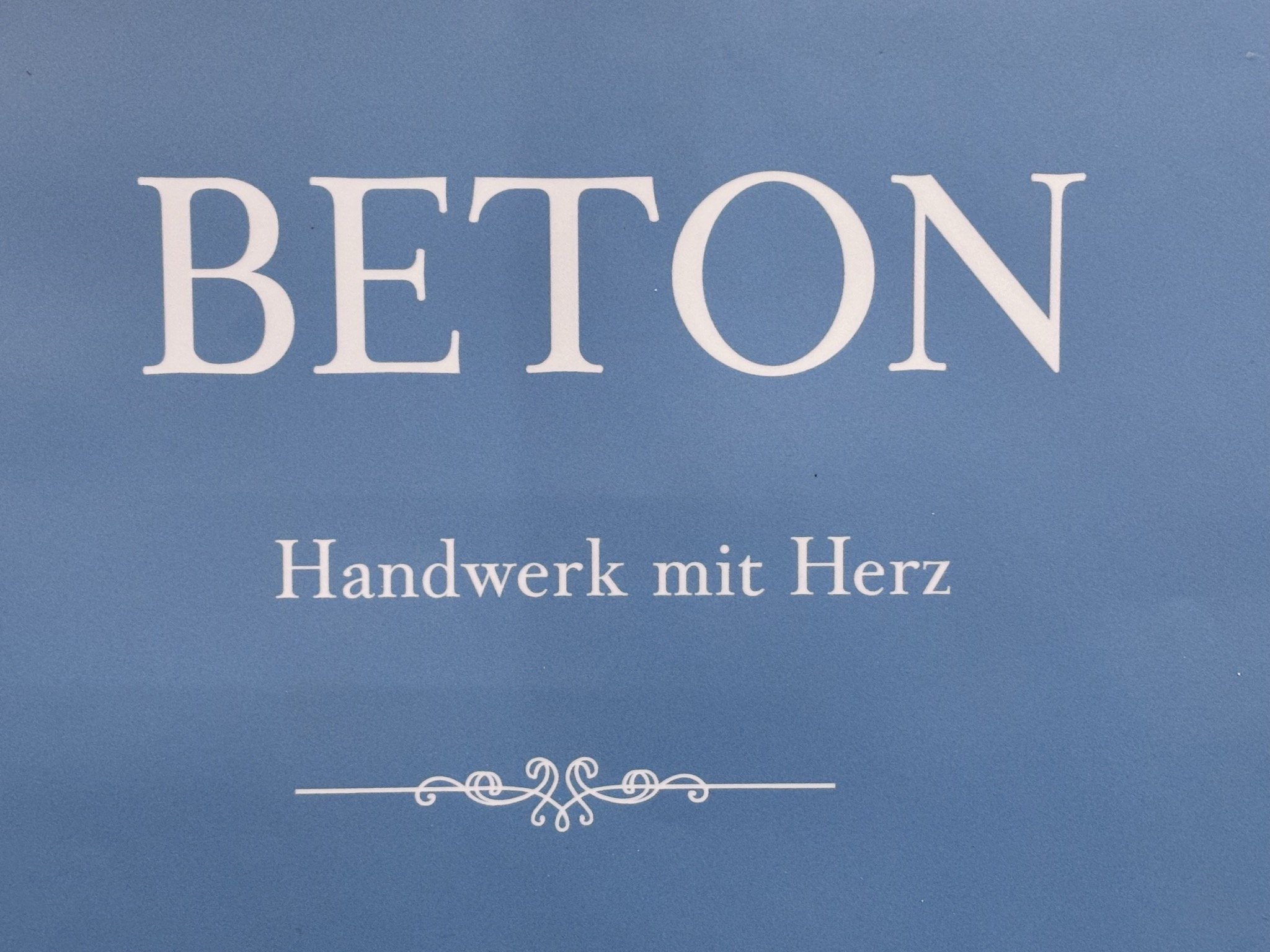 BETON &ndash; Handwerk mit Herz